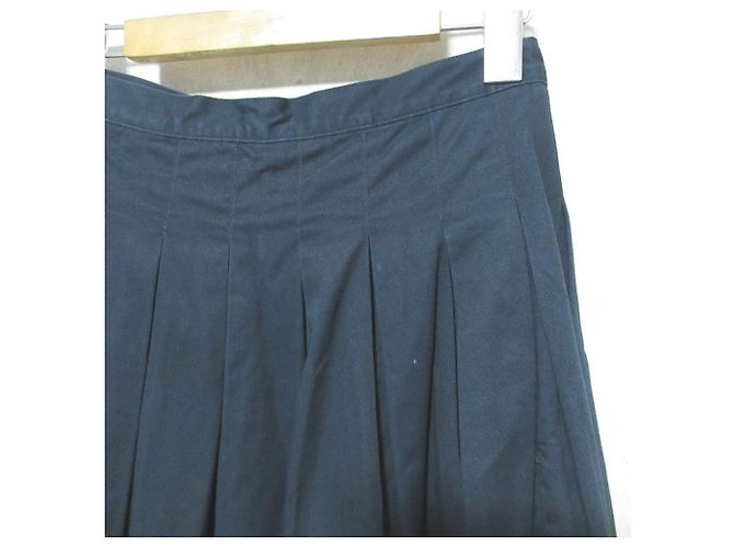 Autre Marque Falda plisada de algodón GRANDMA MAMA DAUGHTER Azul Azul marino - vista 6