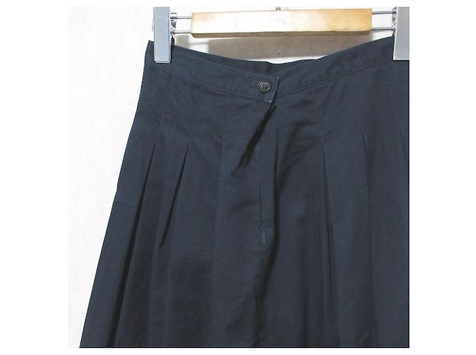 Autre Marque Falda plisada de algodón GRANDMA MAMA DAUGHTER Azul Azul marino - vista 7