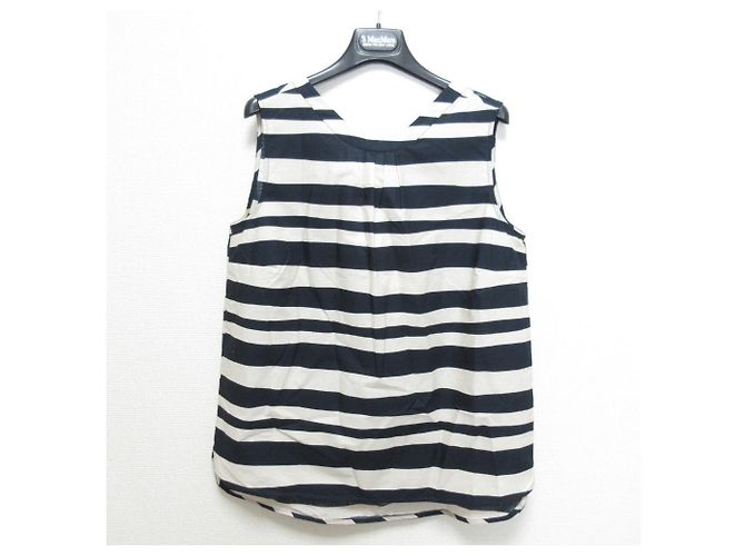 S Max Mara HAWAY Blusa sin mangas Azul Azul marino - vista 3