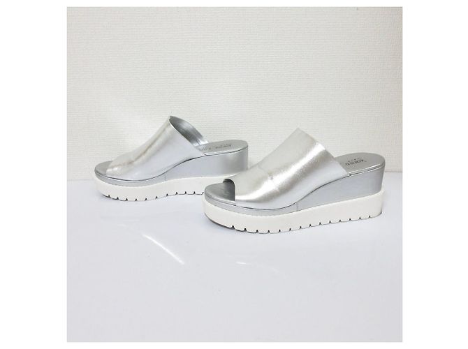Autre Marque Sandali in pelle Karen Lipps Argento - vista 4