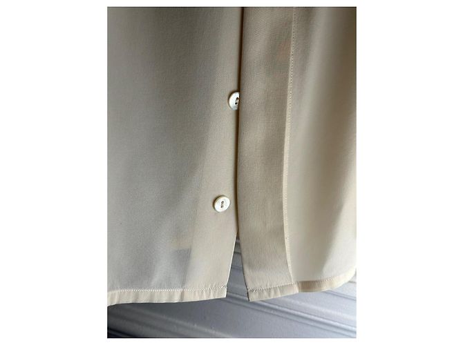 Camisa excepcional de Chanel Crudo Crema Blanco roto - vista 6