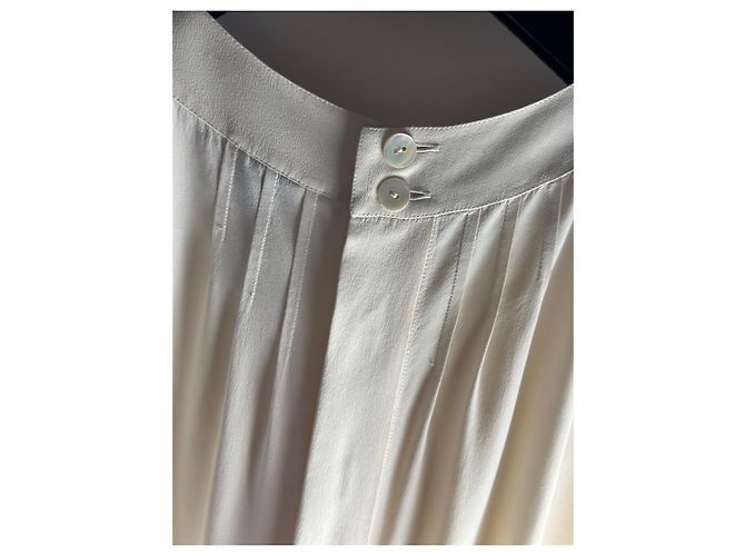 Camisa excepcional de Chanel Crudo Crema Blanco roto - vista 7