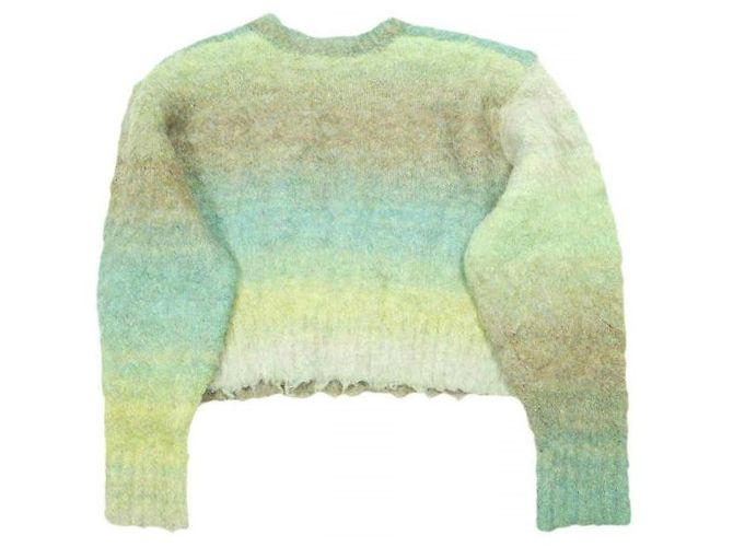 Autre Marque Ray BEAMS Gradation Rundhals-Pullover Strickoberteil Grün - Ansicht 2
