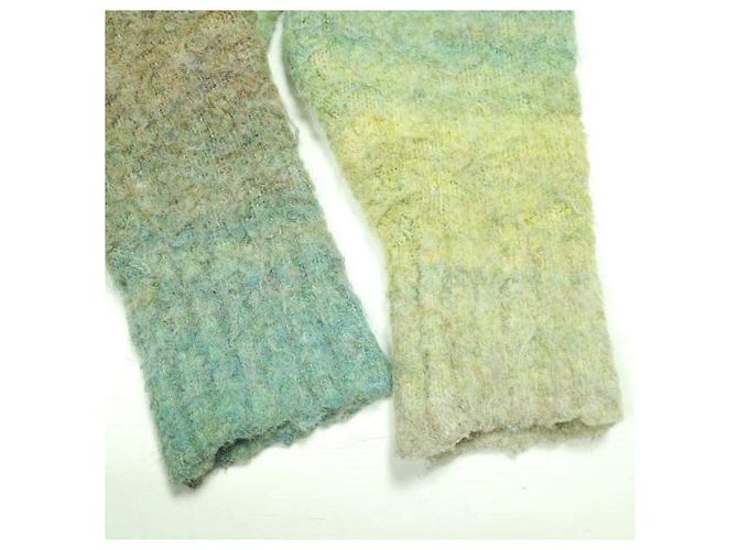 Autre Marque Ray BEAMS Gradation Rundhals-Pullover Strickoberteil Grün - Ansicht 6
