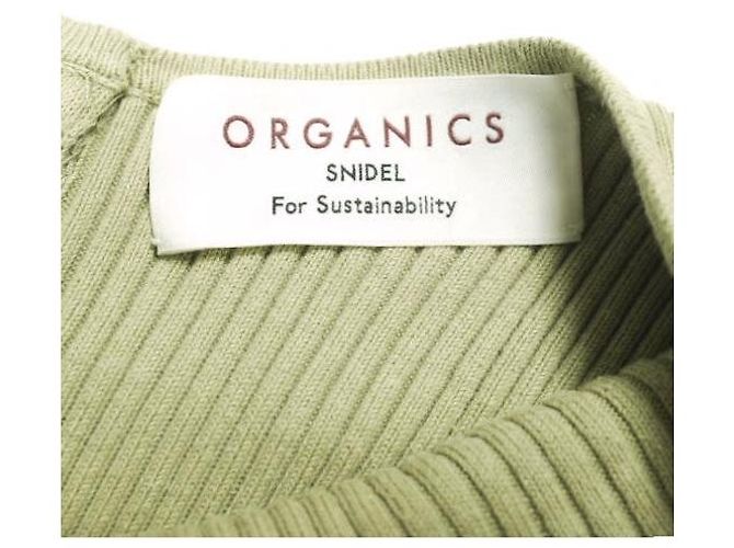 Autre Marque Top de punto ORGANIC de snidel Verde - vista 4