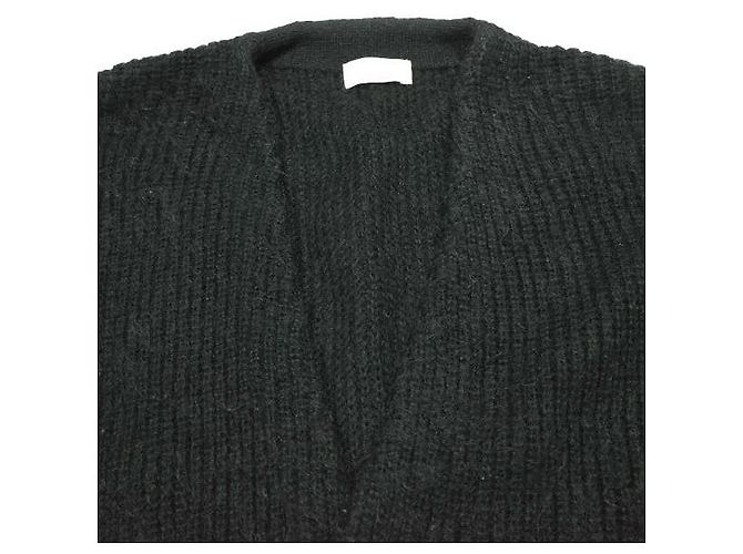 Autre Marque Cárdigan largo de mohair EN ROUTE Negro - vista 5