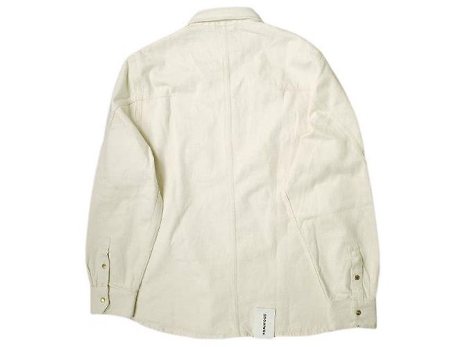 Autre Marque CAMISA DE DENIM TOM WOOD CON COLLAR CAMISA DE DENIM DE ALGODÓN Beige Crudo - vista 2