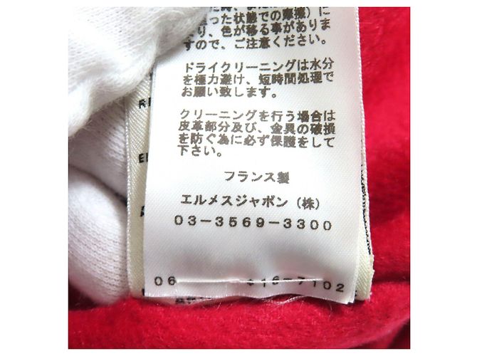 Poncho de cachemira Hermès Roja - vista 11