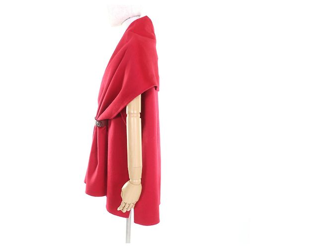 Poncho de cachemira Hermès Roja - vista 2