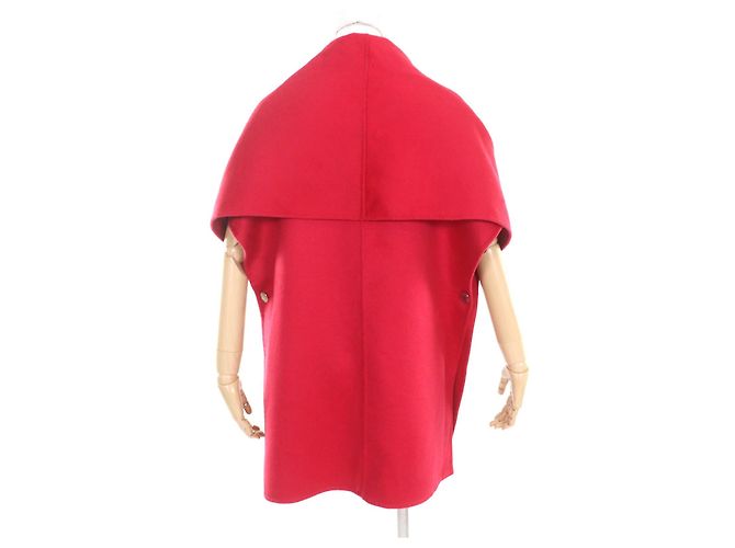 Poncho de cachemira Hermès Roja - vista 3