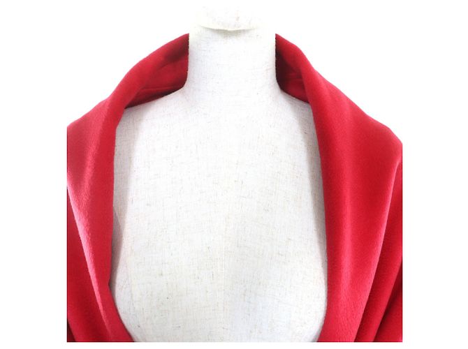 Poncho de cachemira Hermès Roja - vista 4