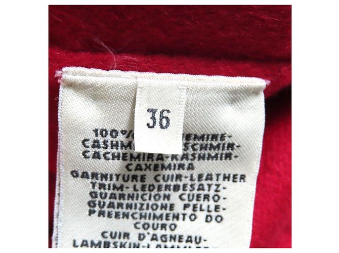 Poncho de cachemira Hermès Roja - vista 9