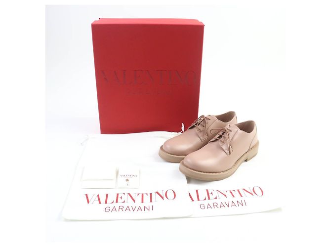 Leder Schuhe von Valentino Garavani Pink Beige - Ansicht 2