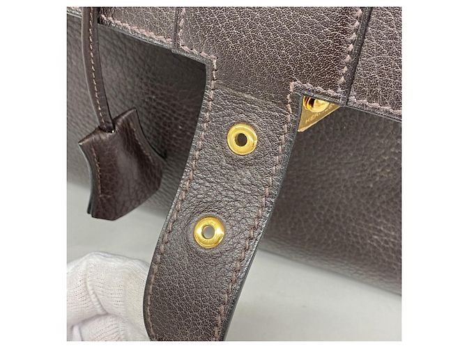 Hermès Borsa Hermes Sac à Dépêches 42 Marrone - vista 10