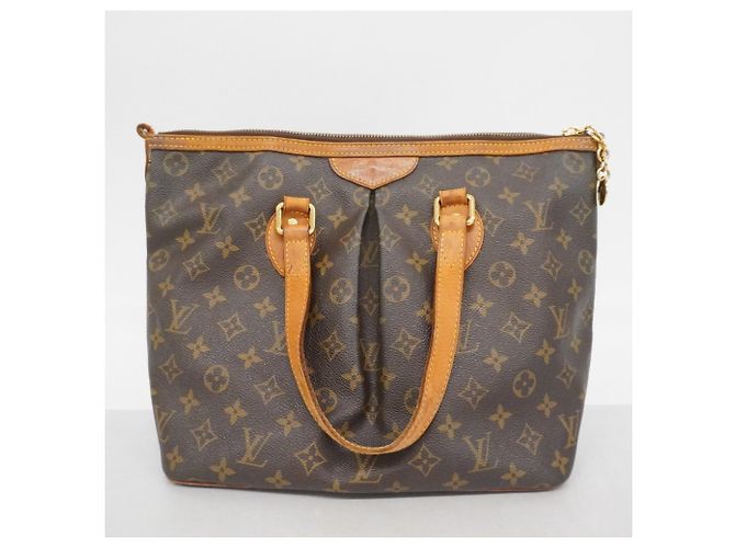 Borsa Louis Vuitton Monogram Palermo PM Marrone - vista 15
