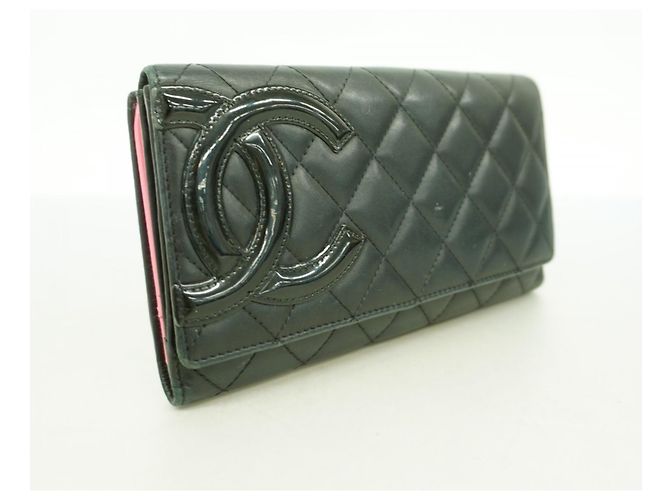 Chanel Cambon Langbörse aus Lammleder Schwarz - Ansicht 2