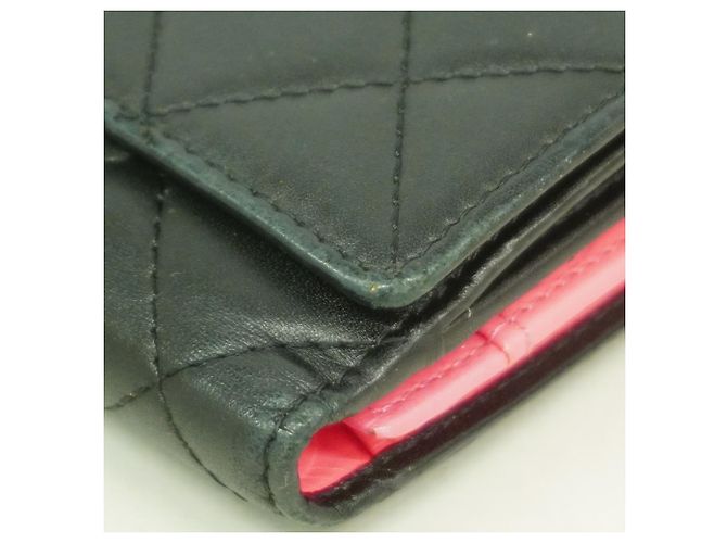 Chanel Cambon Langbörse aus Lammleder Schwarz - Ansicht 5