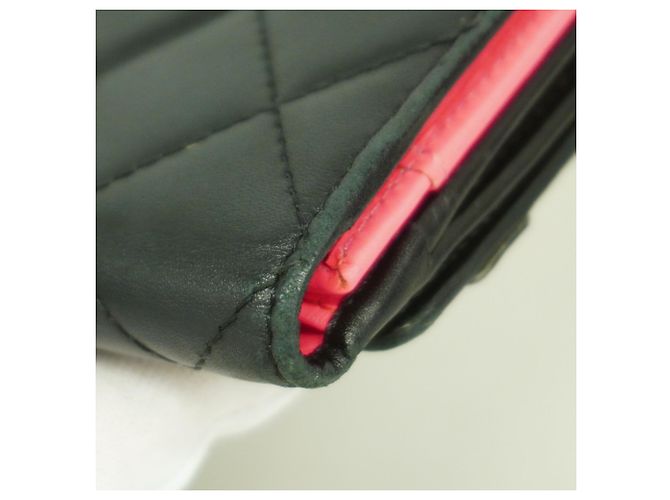 Chanel Cambon Langbörse aus Lammleder Schwarz - Ansicht 8