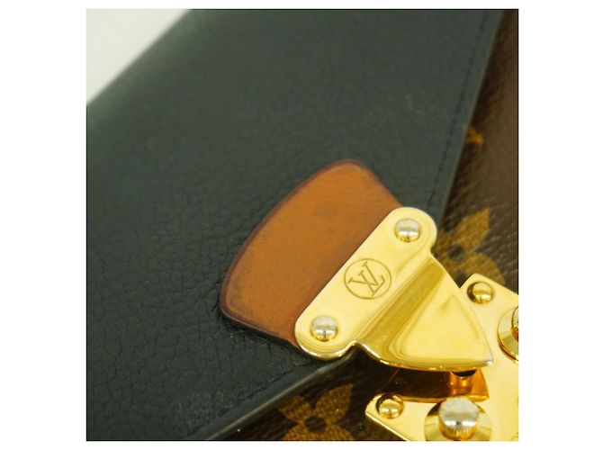 Cartera Larga Pallas Monogram Louis Vuitton Castaño Negro - vista 7
