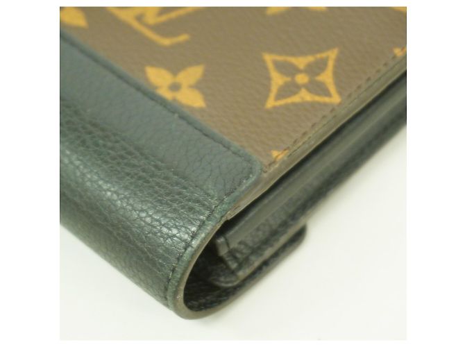 Cartera Larga Pallas Monogram Louis Vuitton Castaño Negro - vista 9