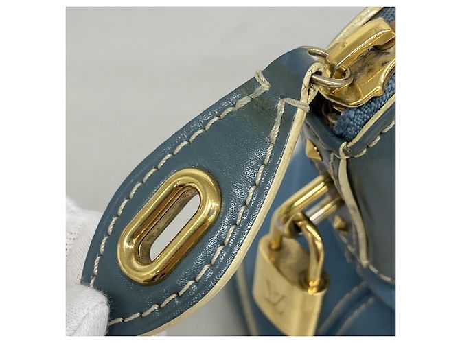 Borsa Lockit MM Suhali di Louis Vuitton Blu - vista 11