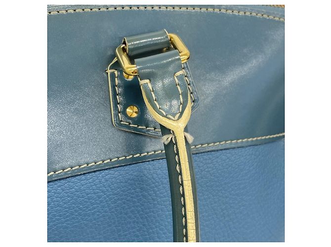 Borsa Lockit MM Suhali di Louis Vuitton Blu - vista 9