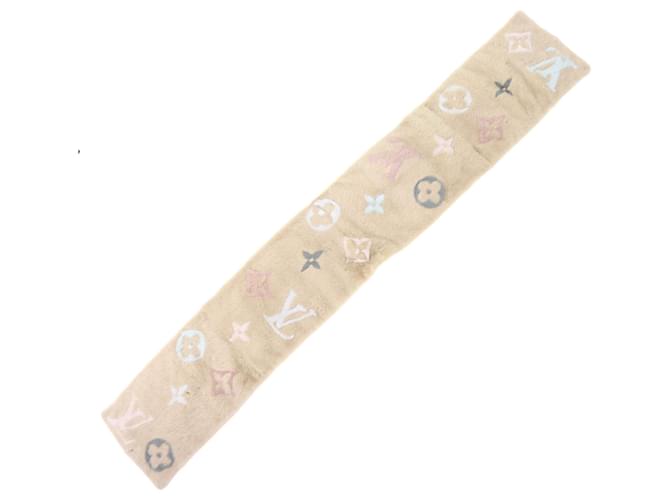 Sciarpa Monogram Minkgram di Louis Vuitton Multicolore Beige - vista 5