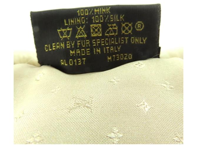 Sciarpa Monogram Minkgram di Louis Vuitton Multicolore Beige - vista 7