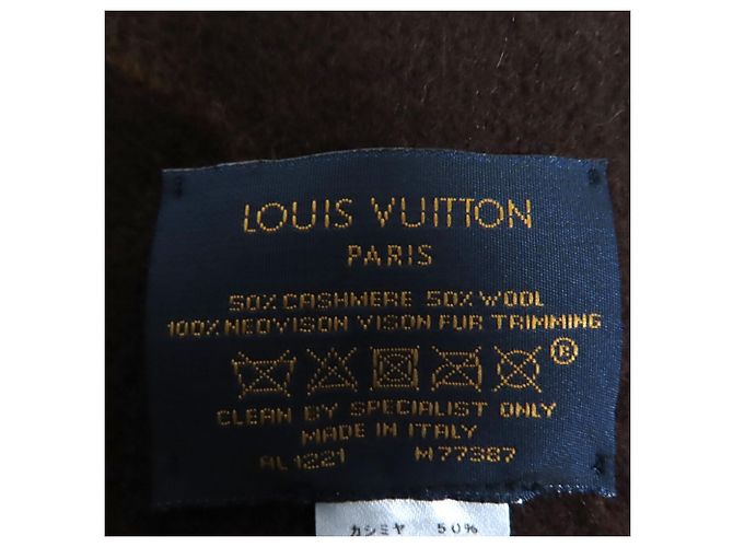 Sciarpa Gigante LOUIS VUITTON Marrone - vista 10