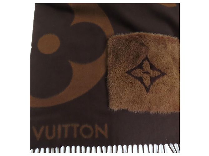 Sciarpa Gigante LOUIS VUITTON Marrone - vista 7