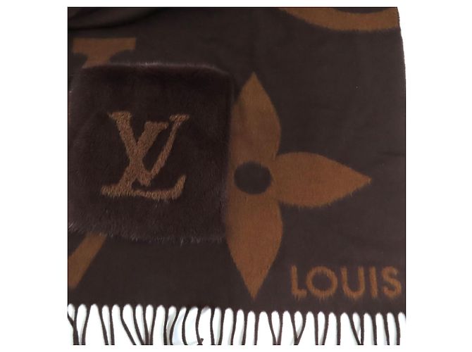Sciarpa Gigante LOUIS VUITTON Marrone - vista 8