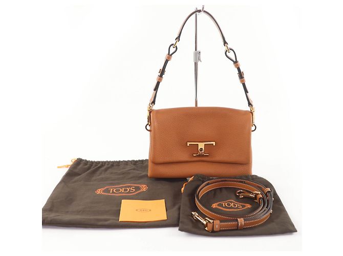 Mini borsa a flap T-Timeless di Tod's Marrone - vista 2