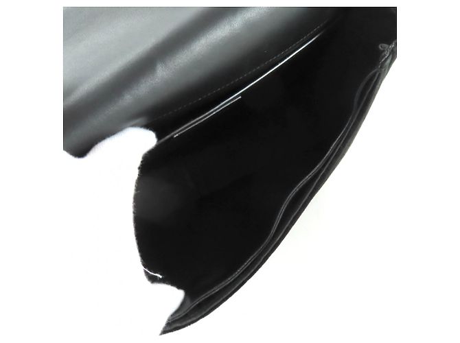 Borsa a Spalla in Velluto Monogramma Saint Laurent Nero - vista 5