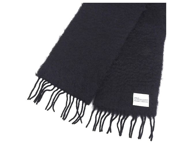 Stola in misto mohair e lana nera Loewe Nero - vista 5