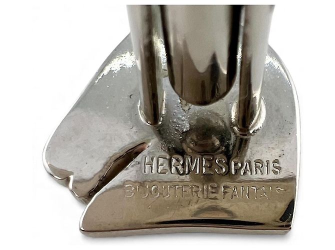 Hermès HERMES Bijou Terry Fantais Gemelli Design Cavallo Argento - vista 5