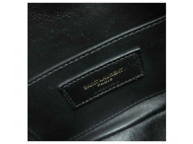 Borsa a spalla in pelle nera Saint Laurent Nero - vista 12