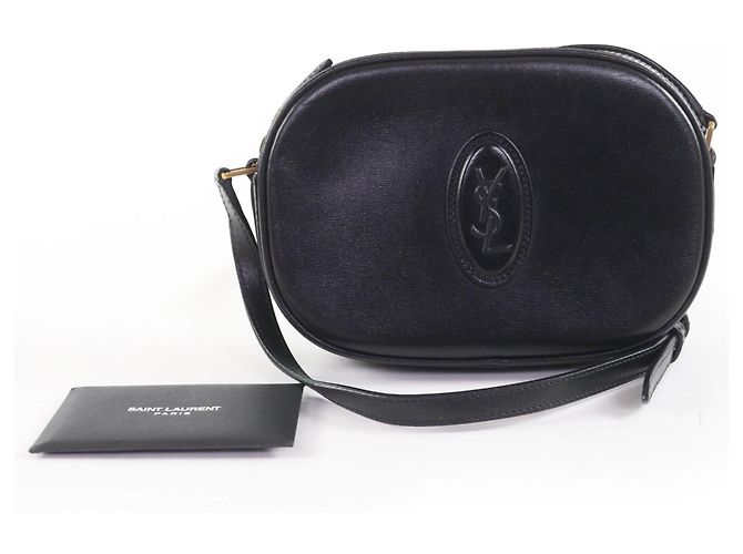 Borsa a spalla in pelle nera Saint Laurent Nero - vista 2