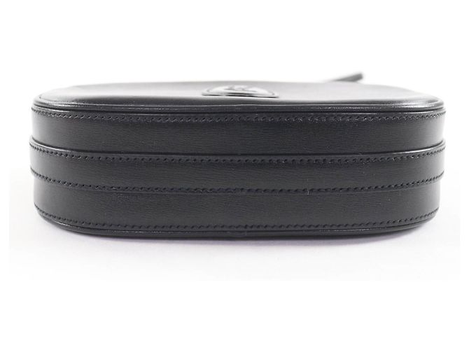 Borsa a spalla in pelle nera Saint Laurent Nero - vista 4