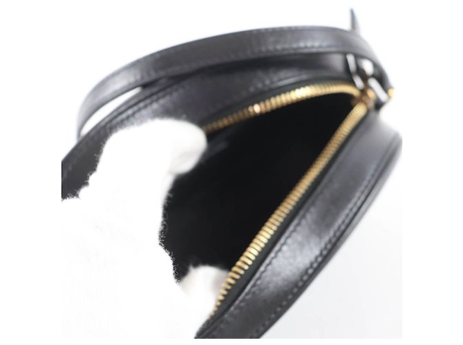 Borsa a spalla in pelle nera Saint Laurent Nero - vista 9