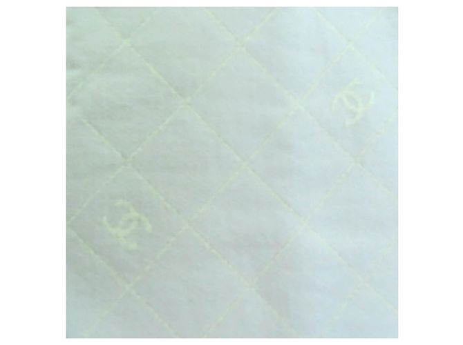 Chanel Coco Mark Matelassé Design Große Wollschal mit Fransen Braun - Ansicht 10