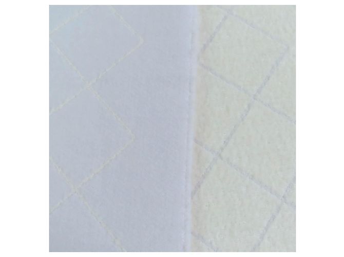 Chanel Coco Mark Matelassé Design Große Wollschal mit Fransen Braun - Ansicht 6