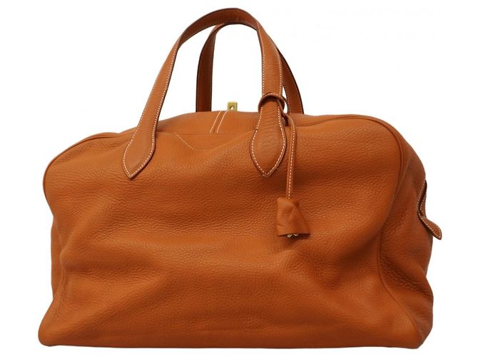 Borsa Boston Victoria 43 di Hermès D'oro - vista 13