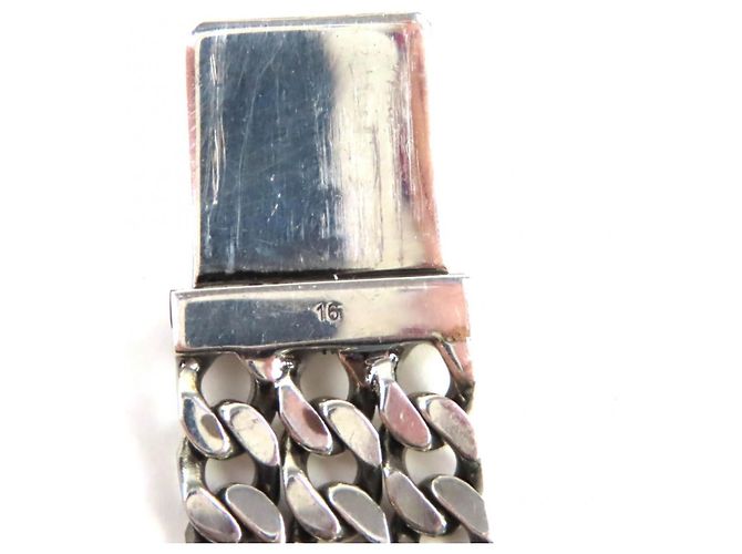 Pulsera charm en plata SV925 con patrón GG y calavera Gucci Ghost - vista 7