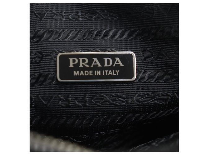 Borsa a tracolla per smartphone in nylon Saffiano di Prada Nero - vista 12