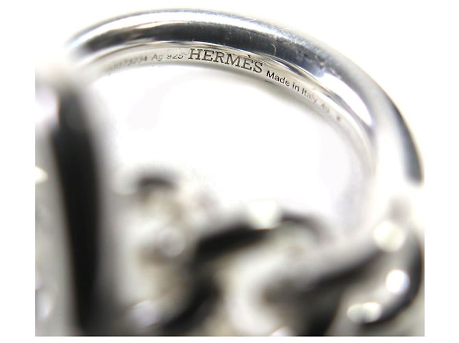 Ring Anello Croisette in Argento Hermès - vista 8