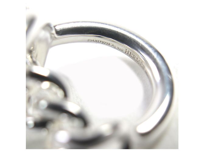 Ring Anello Croisette in Argento Hermès - vista 9