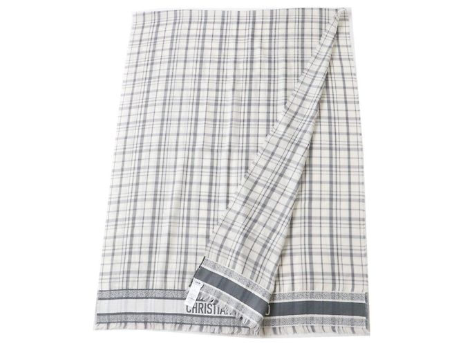 Christian Dior Stola in cashmere e seta da uomo DIOR Homme Marrone Bianco - vista 2