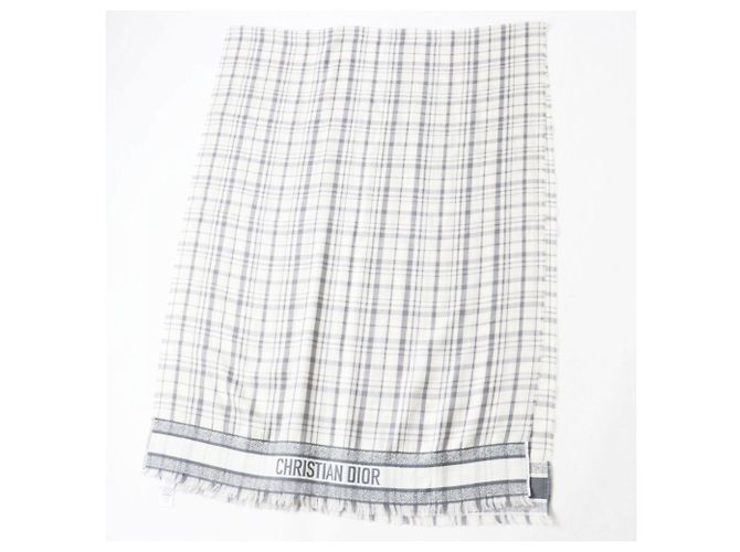Christian Dior Stola in cashmere e seta da uomo DIOR Homme Marrone Bianco - vista 3