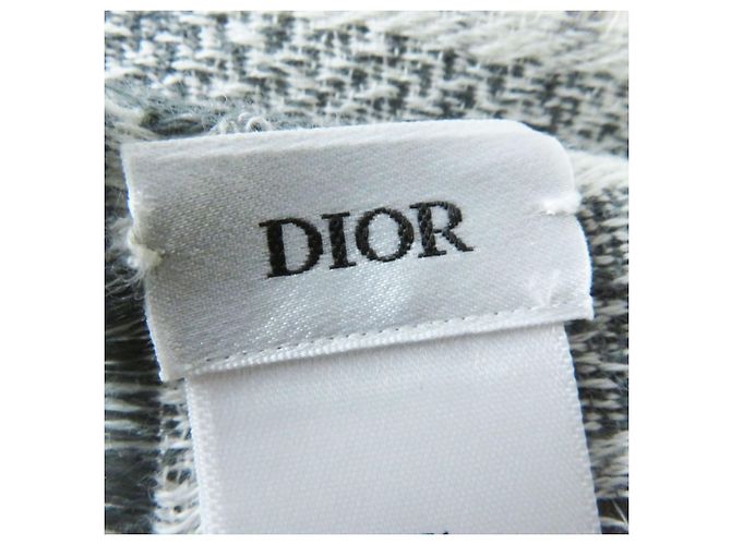 Christian Dior Stola in cashmere e seta da uomo DIOR Homme Marrone Bianco - vista 7