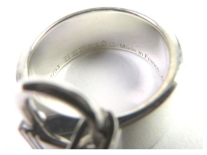 Hermès HERMES Alpha Kelly AG925 Clochette Cadena Double Ring Argento - vista 12